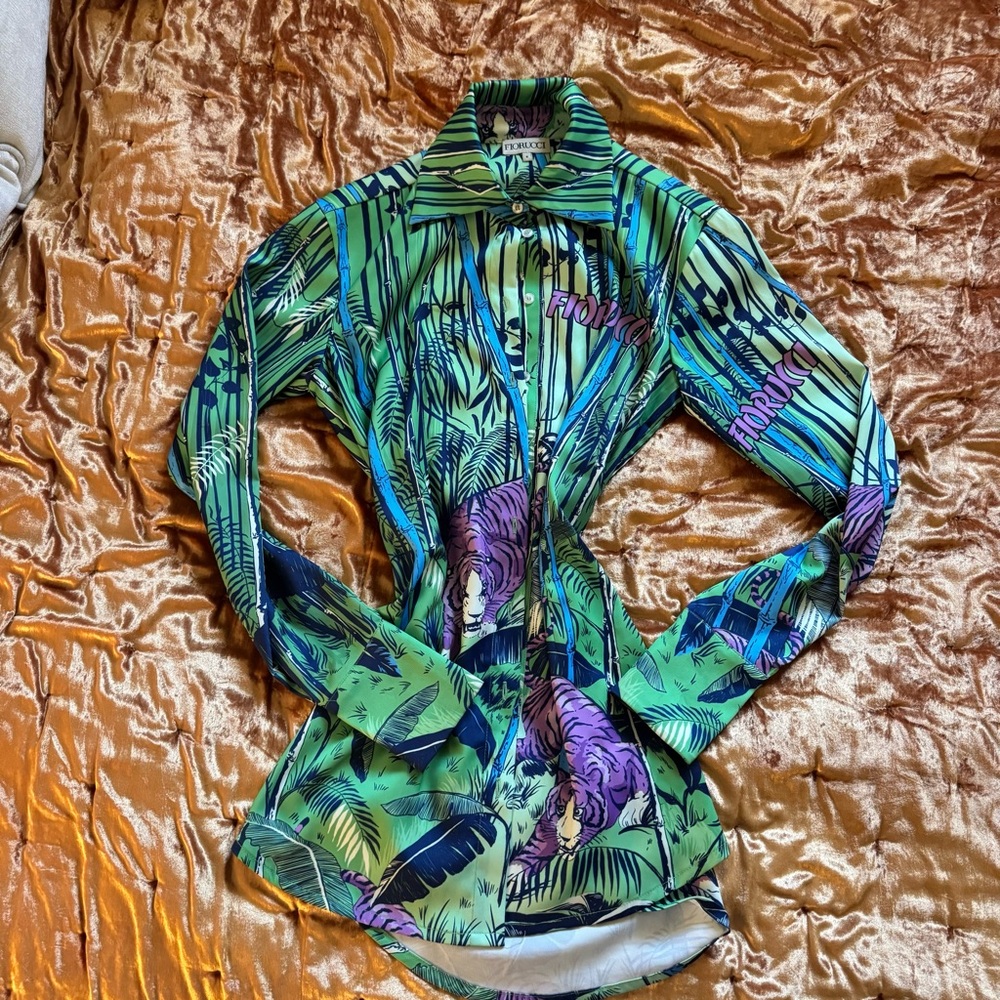 Fiorucci Tropical Print Blouse/ Dress